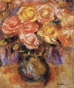 Pierre Renoir Vase of Roses Norge oil painting reproduction
